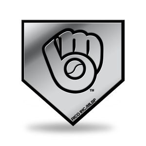 Milwaukee Brewers Ball and Glove Molded Auto Emblem